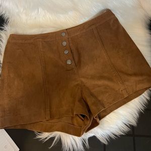Abercrombie & Fitch Suede Feel Shorts Size 10 New!